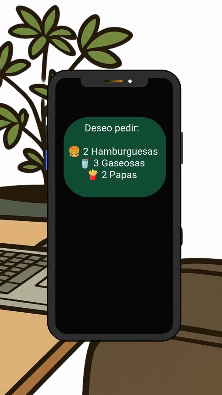 Reel: del chat al pedido por WhatsApp