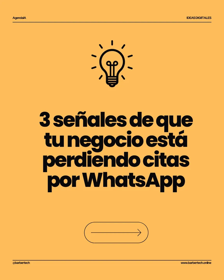 Carrusel: 3 señales de que tu negocio está perdiendo citas por WhatsApp