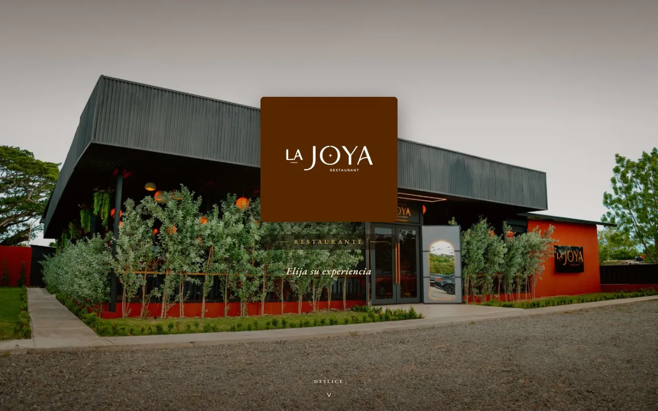 Página de inicio de La Joya en computador